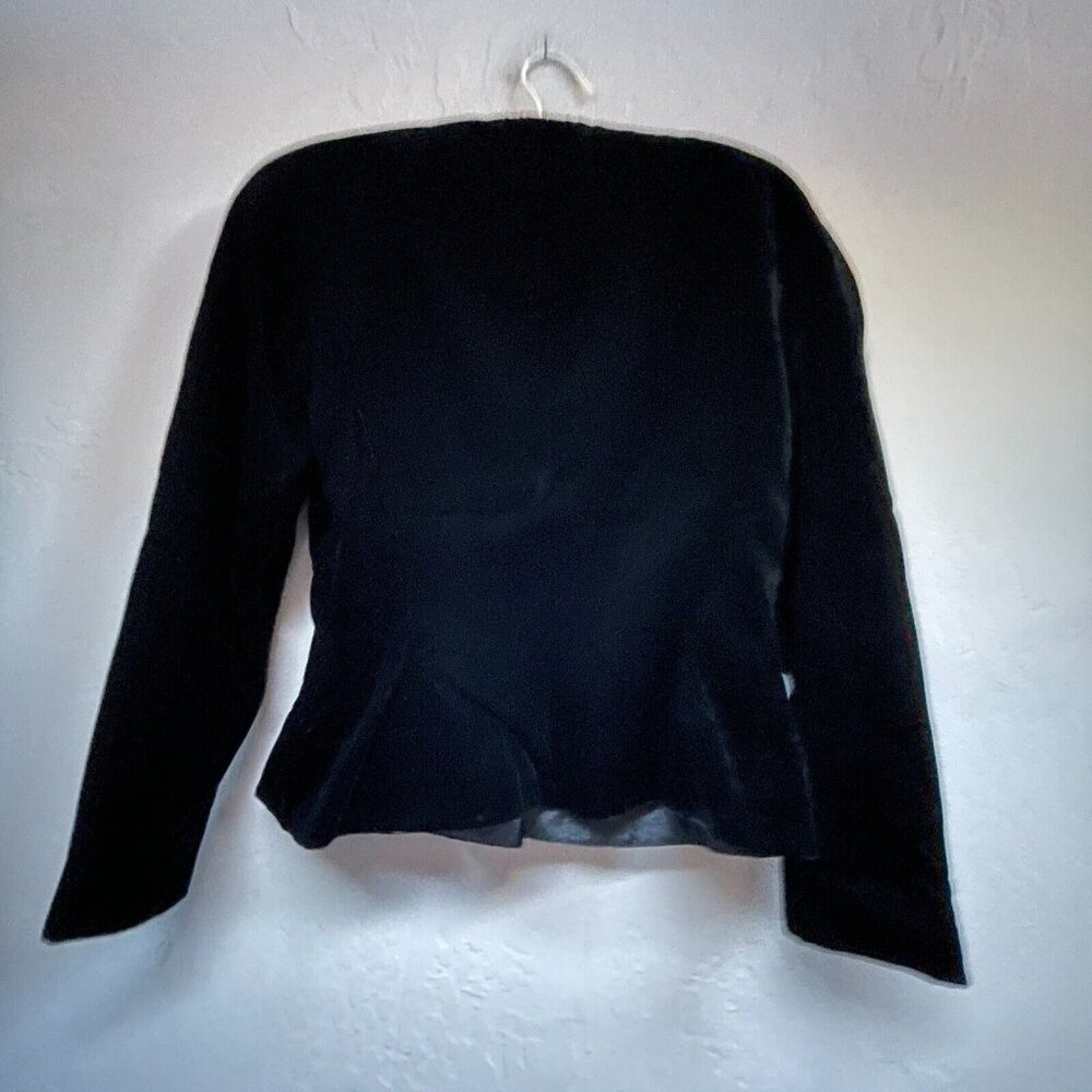 Vintage Albert Nipon Womens Size 6 Black Velvet B… - image 2